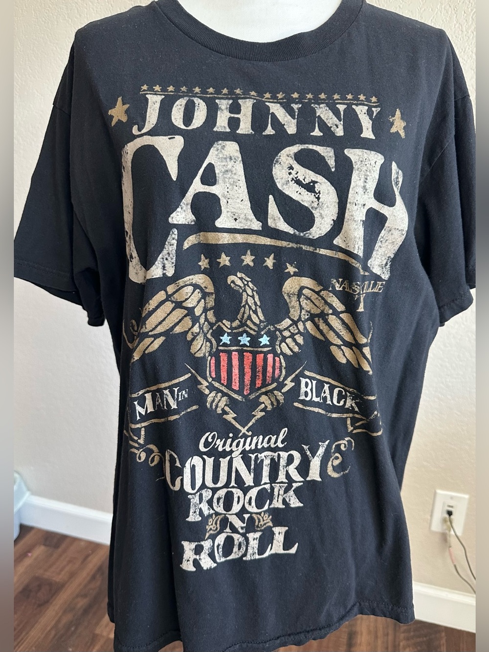 Zion Rootswear Black Johnny Cash Graphic Tee